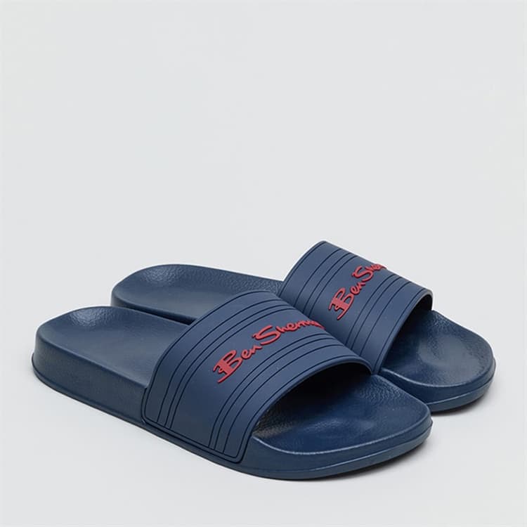 Ben Sherman Heren Southend Slippers Blauw
