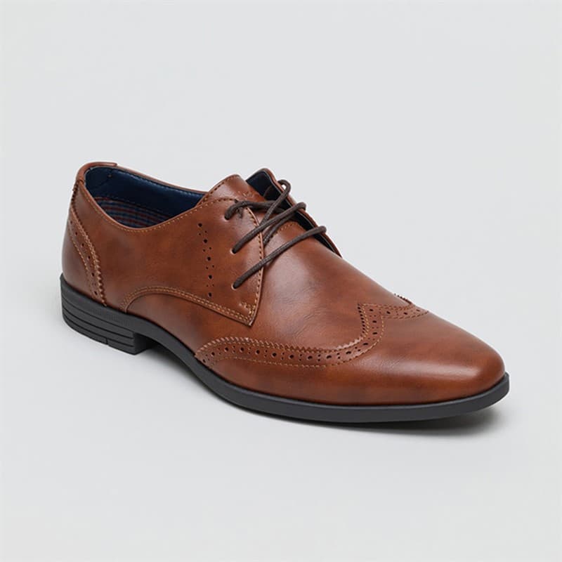 Ben Sherman Heren Clive Brogues Donkerbruin - Afbeelding 2