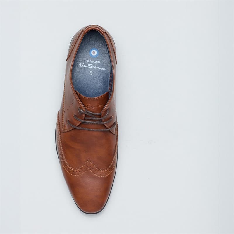 Ben Sherman Heren Clive Brogues Donkerbruin - Afbeelding 3