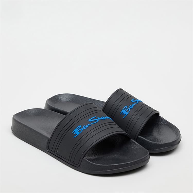 Ben Sherman Heren Southend Slippers Zwart