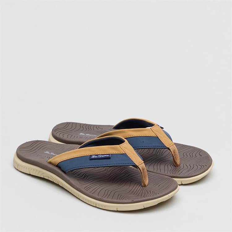 Ben Sherman Heren Surfside Slippers Bruin