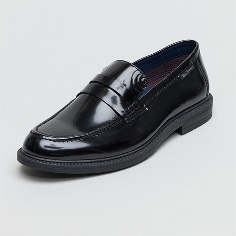 Ben Sherman Heren Chancery Instappers Zwart - Afbeelding 2