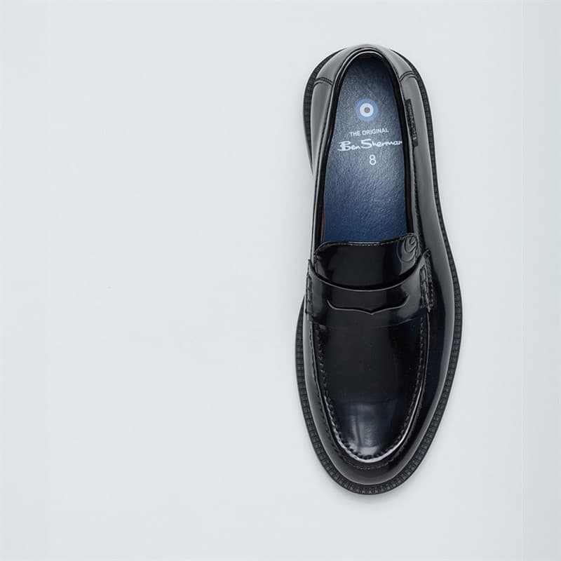 Ben Sherman Heren Chancery Instappers Zwart - Afbeelding 3