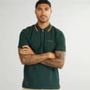 Ben Sherman Heren Twin Tipped Polo Shirt Dark Green
