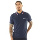 Ben Sherman Heren Twin Tipped Polo’s met korte mouwen Blauw