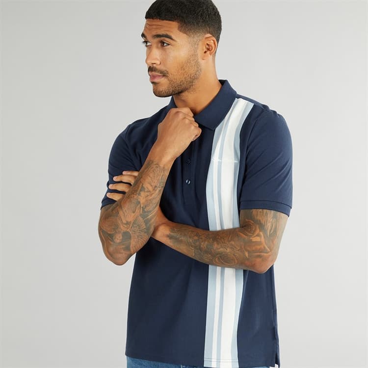 Ben Sherman Heren House Mod Polo’s met korte mouwen Blauw