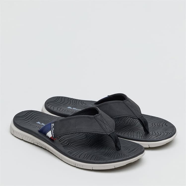 Ben Sherman Heren Surfside Slippers Zwart