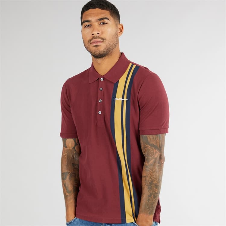 Ben Sherman Heren House Mod Polo Wijn