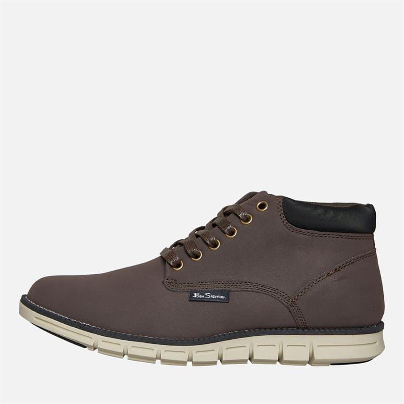 Ben Sherman Heren Carlton Chukka Boots Bruin / Zwart - Afbeelding 1