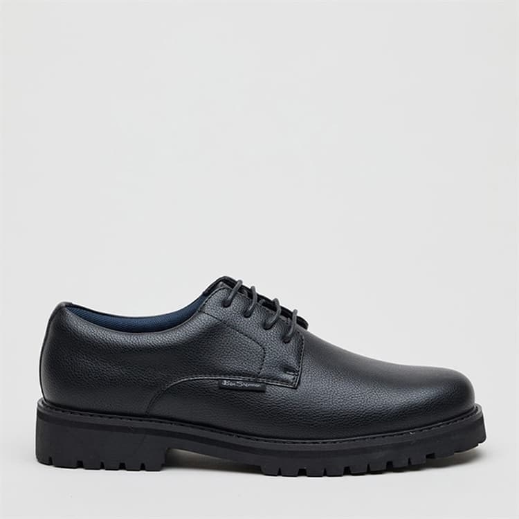 Ben Sherman Heren Chesterley derby schoenen Black Grainy Pu