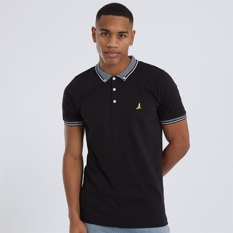 Brave Soul Polo Heren Zwart