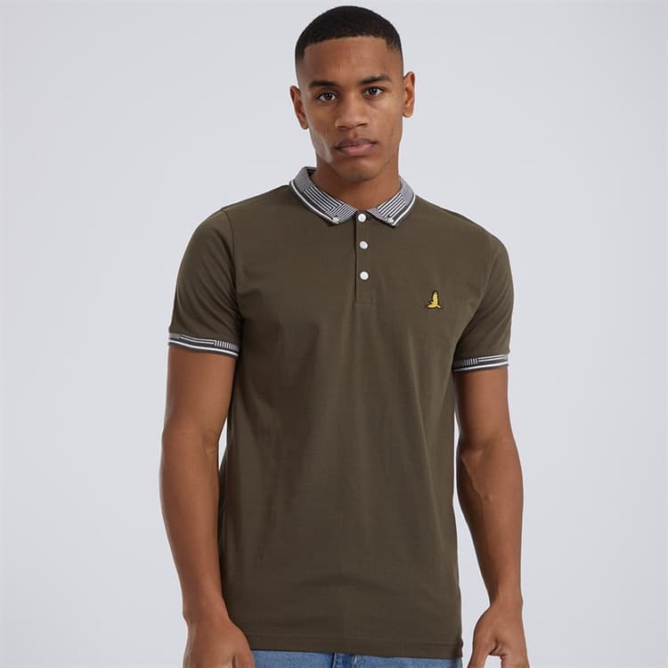 Brave Soul Heren Story Polo Khaki