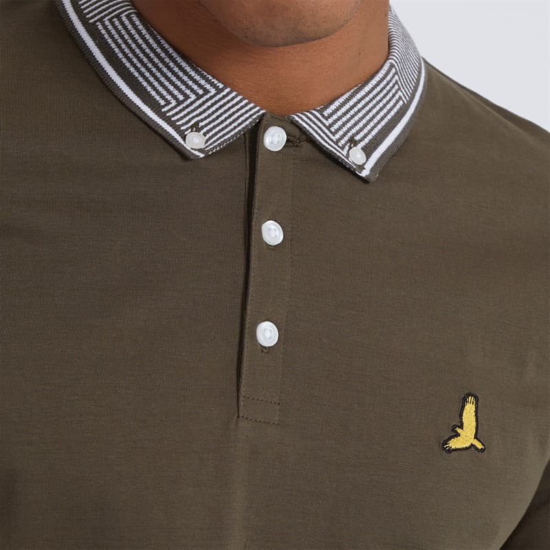 Brave Soul Heren Story Polo Khaki - Afbeelding 3