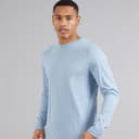 Brave Soul Herenshirt met Lange Mouw Proefmodel Staalblauw