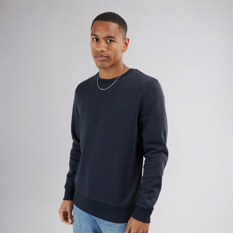 Brave Soul Sweatshirt met ronde hals Heren Navy