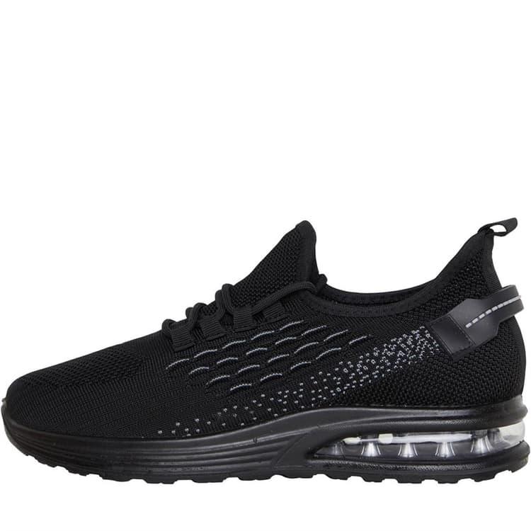 Brave Soul Heren Lakeside Bubble Sneakers Zwart Mono