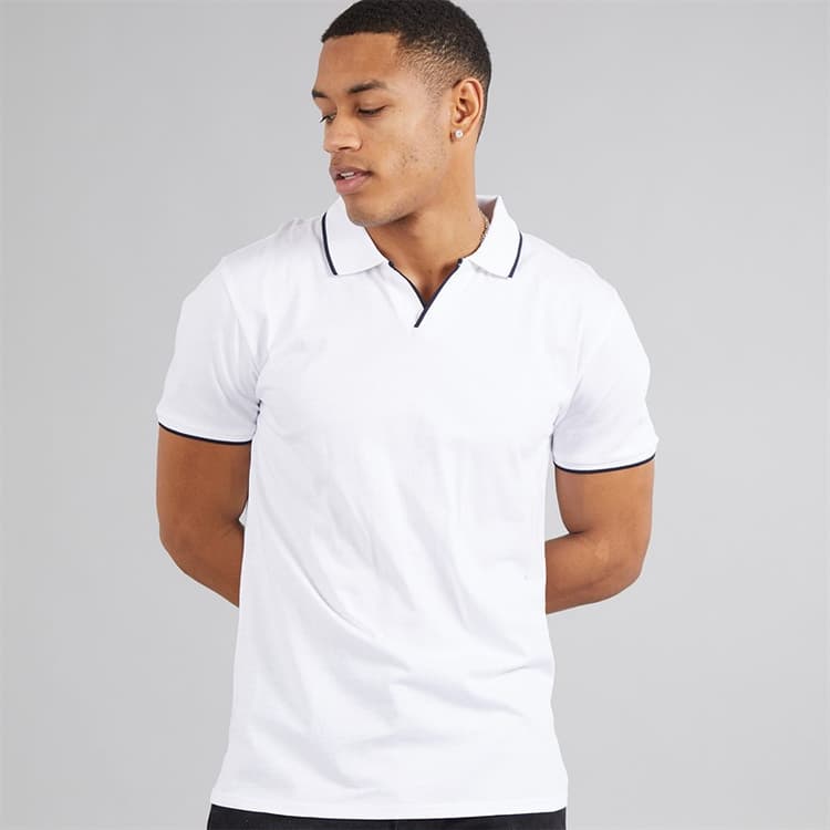 Brave Soul Heren Ferrat Poloshirt Optic White/Navy