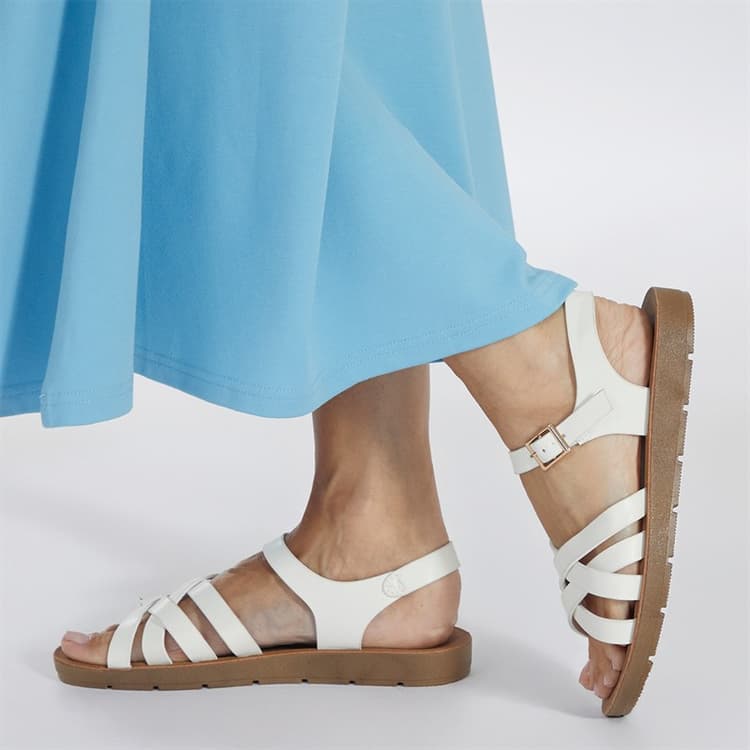 Brave Soul Dames Aria Sandalen Wit