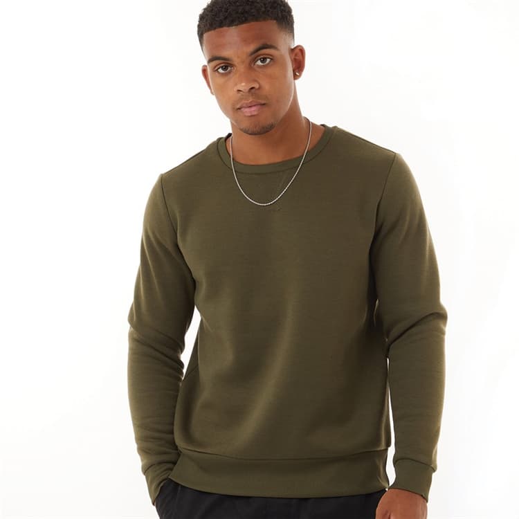 Brave Soul Sweatshirt Retina Kaki Heren