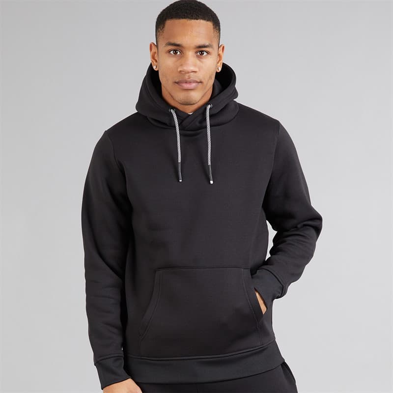 Brave Soul Heren Zoid Hoodie Jet Zwart - Afbeelding 1