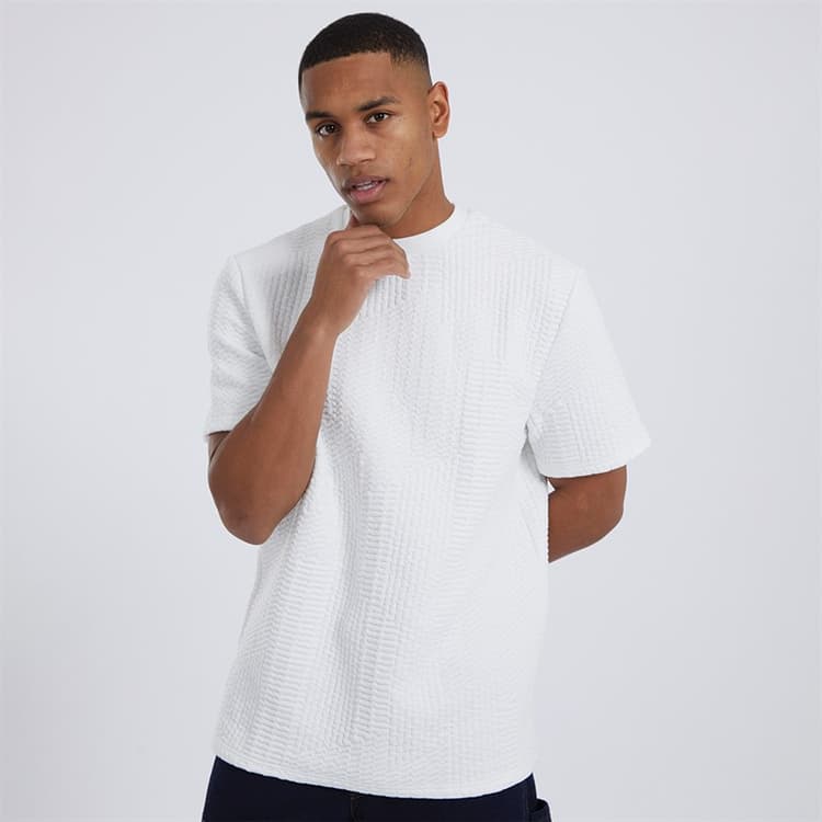 Brave Soul T-shirt Miska Heren Oversized Pasvorm Crème