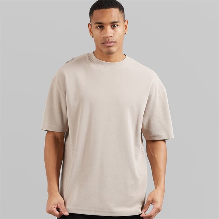 Brave Soul Heren Relaxed Fit Lao T-shirts Ecru