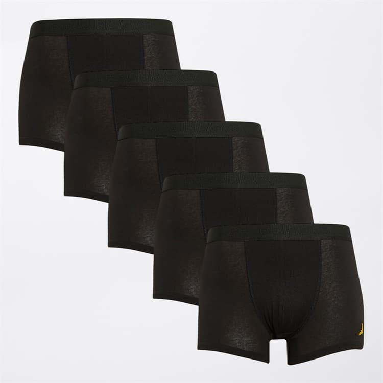 Brave Soul Jongens Set van 5 Boxers Zwart