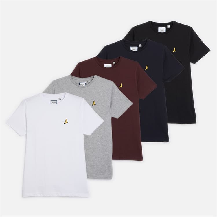 Brave Soul Jongens Set van 5 T-Shirts Multi