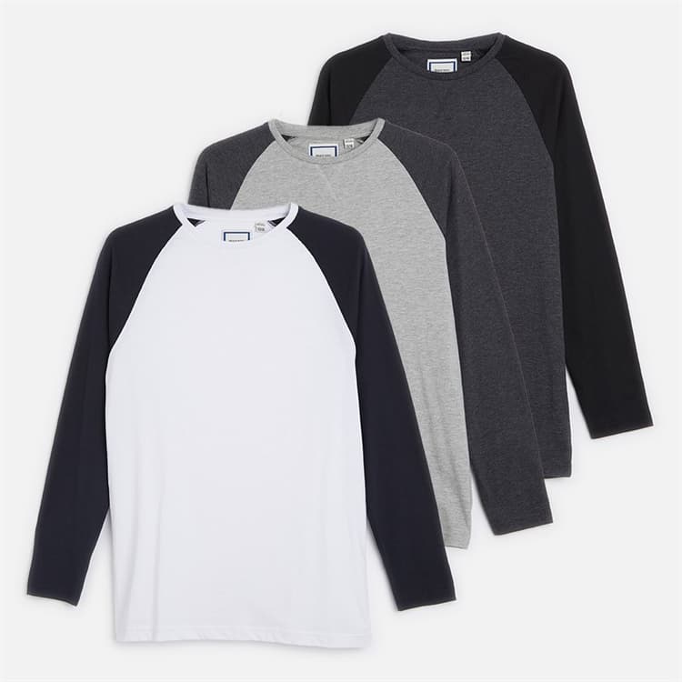 Brave Soul Jongens Set van 3 Raglan T-shirts Multi