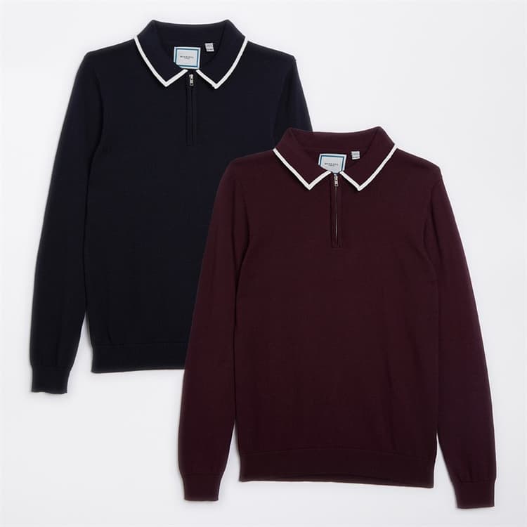 Brave Soul Jongens Set van 2 Lange Mouw Polo's Multi