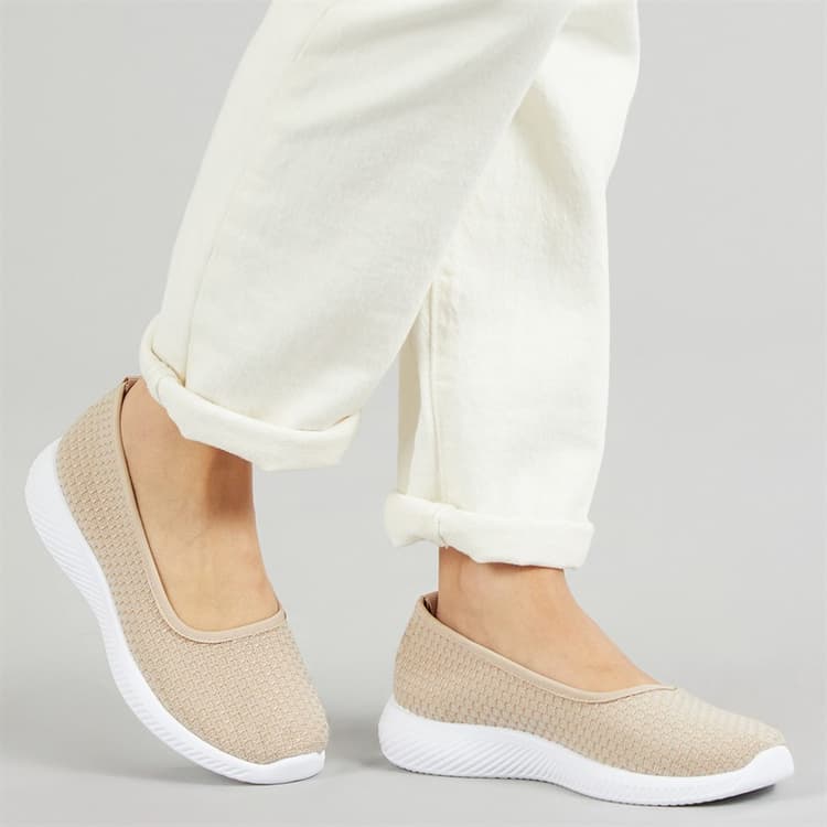 Brave Soul Dames Cali Slip On Schoenen Nude