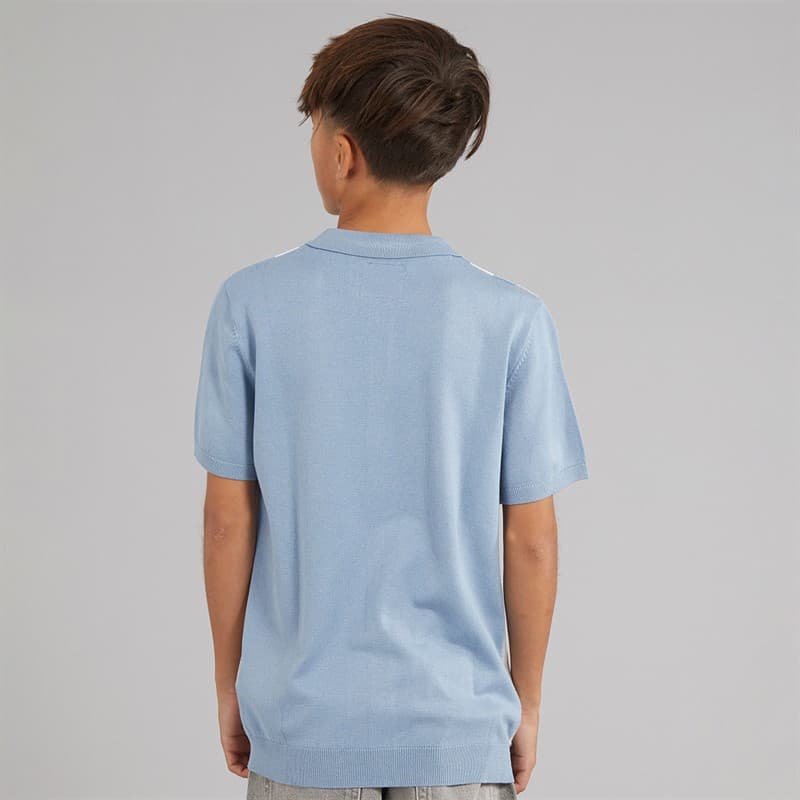 Brave Soul Jongens Woodhay Polo Shirt Steel Blue - Afbeelding 2