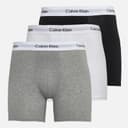 Calvin Klein Heren katoen stretch drie pak boxershorts Zwart/Grey Heather/Wit