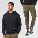 Closure London Hoodie en Cargo Broek Set Zwart/Kaki Heren