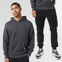 Closure London Hoodie en Cargo Broek Set Heren Antraciet/Zwart