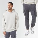 Closure London Hoodie en Cargo Broek Set Heren Steen/Antraciet