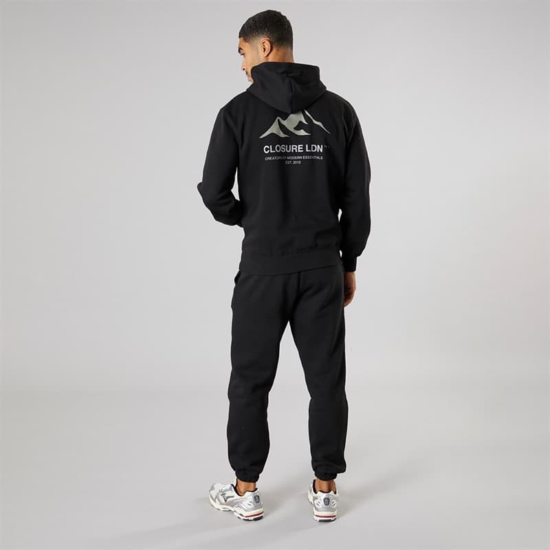 Closure London Heren Berg Silhouet Trainingspak Zwart/Olive - Afbeelding 3