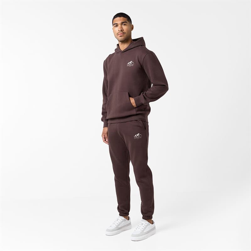 Closure London Heren Berg Silhouet Trainingspak Bruin/Stone - Afbeelding 1