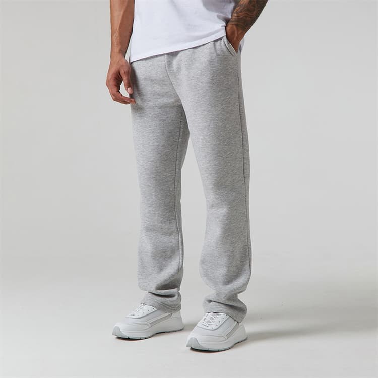 Closure London Heren Relaxte Joggingbroek met Open Zoom Lichtgrijs Gemêleerd