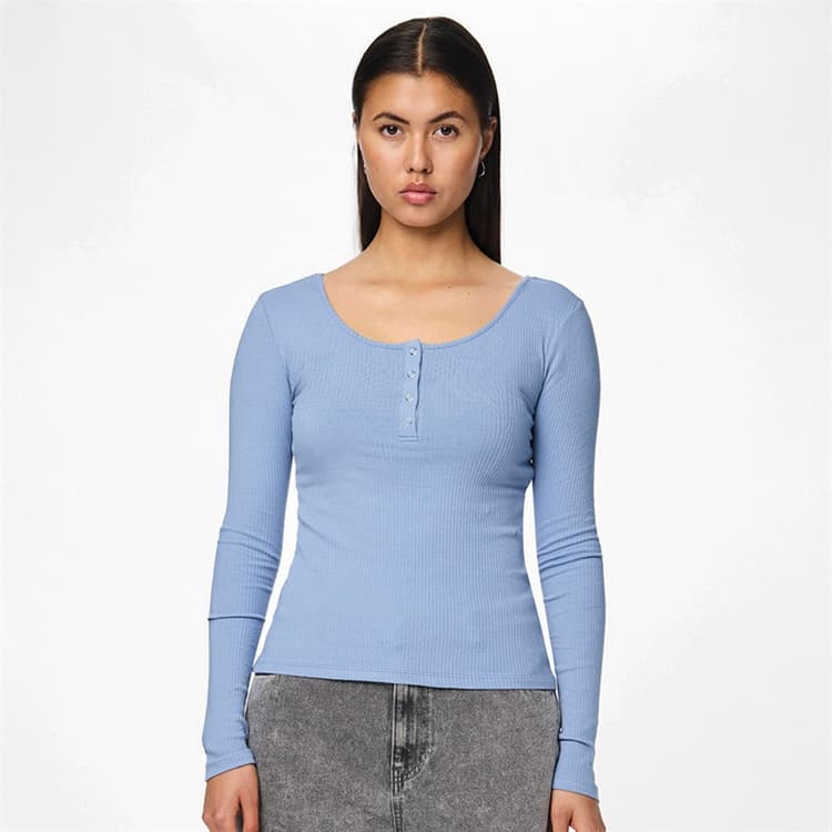 Pieces Dames Kitte Tops Blauw