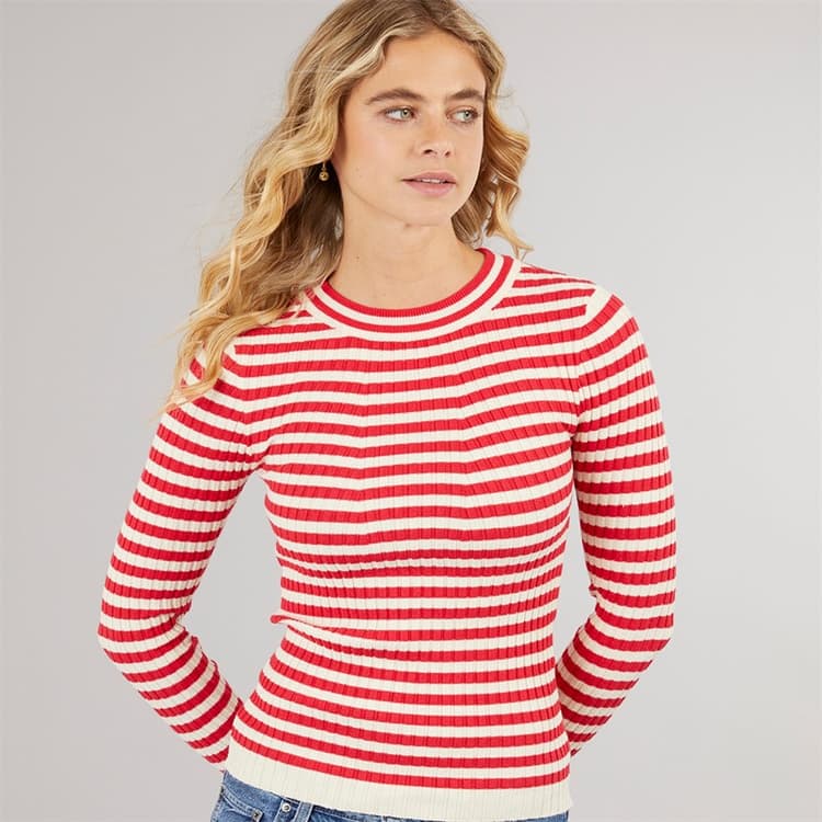 Pieces Dames Crista O hals gebreide trui Lollipop