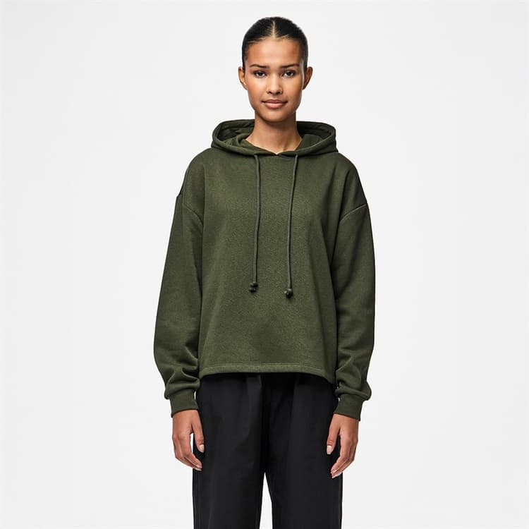 Pieces Dames Chili Lange Mouw Hoodie Rosin