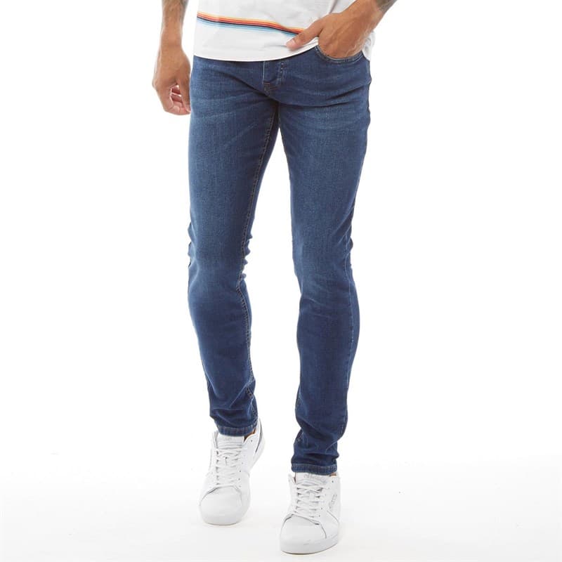 Crosshatch Heren Buraca Slim Fit Jeans Stonewash - Afbeelding 1