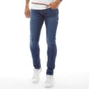 Crosshatch Heren Buraca Slim Fit Jeans Stonewash