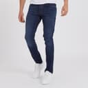 Crosshatch Heren Buraca Slim Fit Jeans Donkergewassen