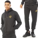 Crosshatch Heren Bradleys Joggingpak Zwart