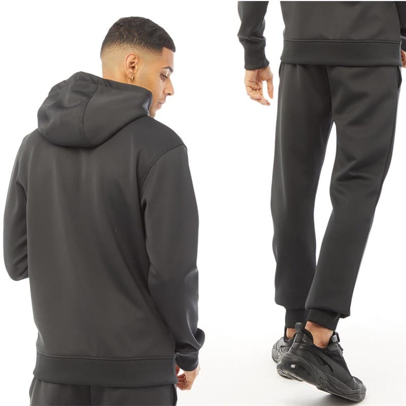 Crosshatch Heren Bradleys Joggingpak Zwart - Afbeelding 2