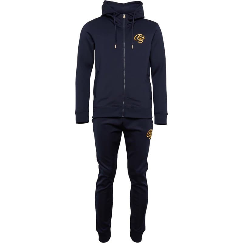 Crosshatch Heren Bradleys Joggingpak Marineblauw - Afbeelding 3