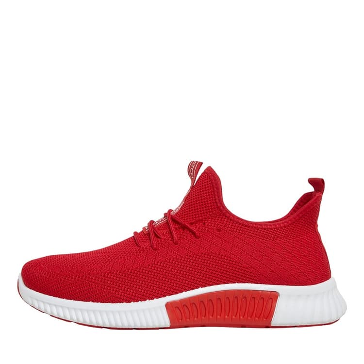 Crosshatch Heren Rideout Sneakers Rood