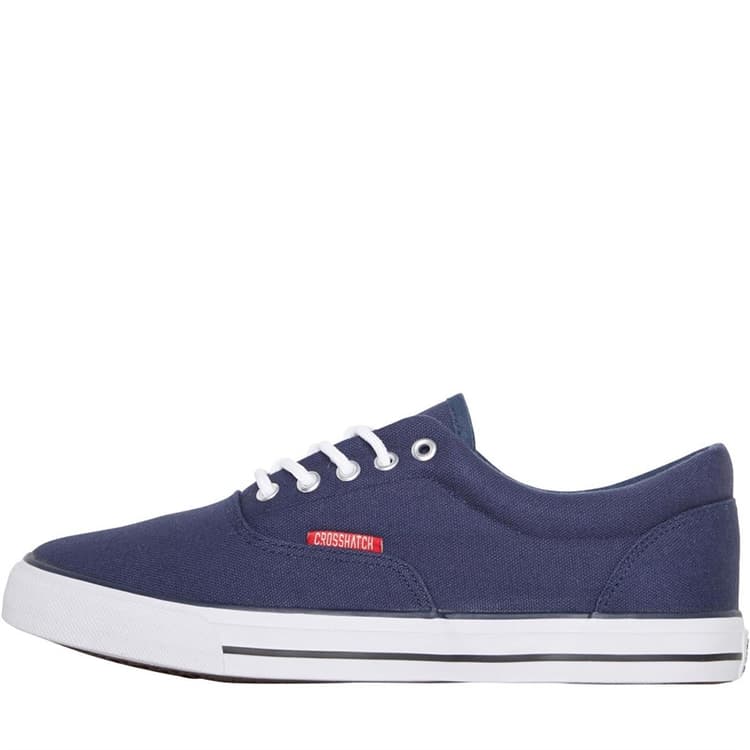 Crosshatch Heren Airwalk Canvas Pumps Navy